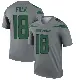 ＃18 Youth Nick Folk Gray Legend New York Jets Inverted Jersey