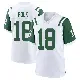 ＃18 Youth Nick Folk White Game New York Jets Classic Alternate Jersey