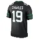 ＃19 Men's Irvin Charles Black Legend New York Jets Legacy Jersey
