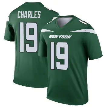 ＃19 Men's Irvin Charles Green Legend New York Jets Gotham Player Jersey