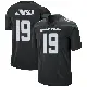 ＃19 Men's Keyshawn Johnson Black Game New York Jets Stealth Jersey