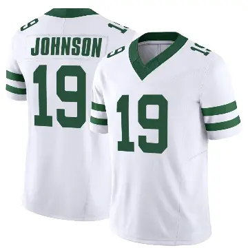 ＃19 Men's Keyshawn Johnson White Game New York Jets Legacy Jersey