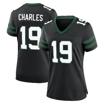 ＃19 Women's Irvin Charles Black Game New York Jets Legacy Alternate Jersey