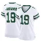 ＃19 Women's Keyshawn Johnson White Game New York Jets Legacy Jersey