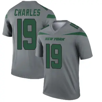 ＃19 Youth Irvin Charles Gray Legend New York Jets Inverted Jersey