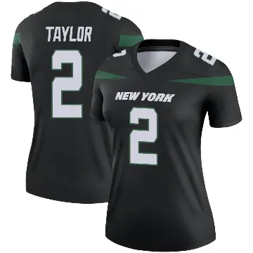 ＃2 Women's Tyrod Taylor Black Legend New York Jets Stealth Color Rush Jersey