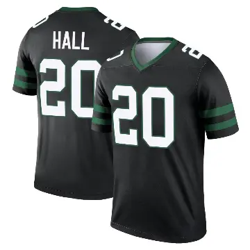 ＃20 Men's Breece Hall Black Legend New York Jets Legacy Jersey