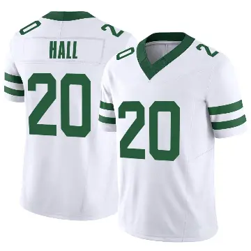 ＃20 Men's Breece Hall White Limited New York Jets Legacy Vapor F.U.S.E. Jersey