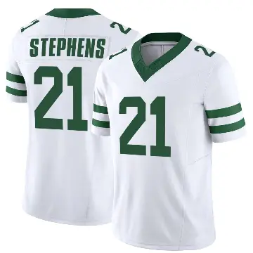 ＃21 Men's Brandon Stephens White Game New York Jets Legacy Jersey
