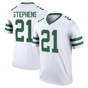 ＃21 Men's Brandon Stephens White Legend New York Jets Legacy Jersey