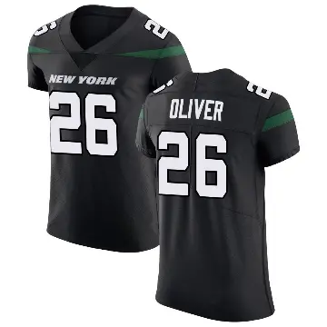 ＃26 Men's Isaiah Oliver Black Elite New York Jets Stealth Vapor Untouchable Jersey