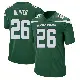 ＃26 Men's Isaiah Oliver Green Game New York Jets Gotham Jersey