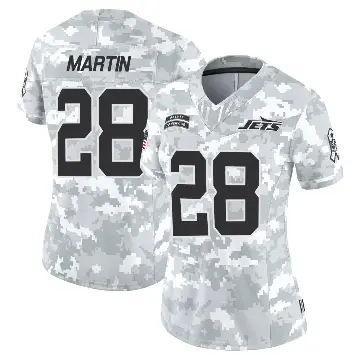 ＃28 Women's Curtis Martin Arctic Camo Limited New York Jets 2024 Salute to Service Jersey