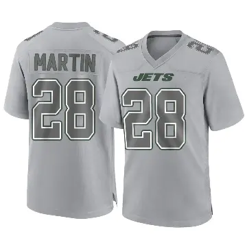＃28 Youth Curtis Martin Gray Game New York Jets Atmosphere Fashion Jersey