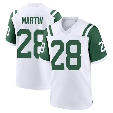 ＃28 Youth Curtis Martin White Game New York Jets Classic Alternate Jersey