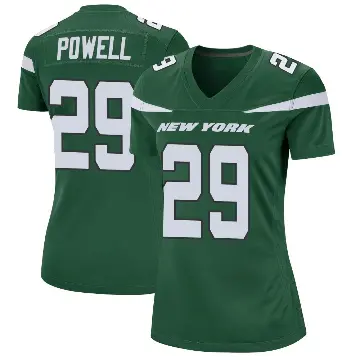 ＃29 Women's Bilal Powell Green Game New York Jets Gotham Jersey