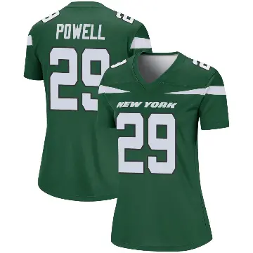 ＃29 Women's Bilal Powell Green Legend New York Jets Gotham Player Jersey