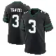 ＃3 Men's Jordan Travis Black Game New York Jets Legacy Alternate Jersey