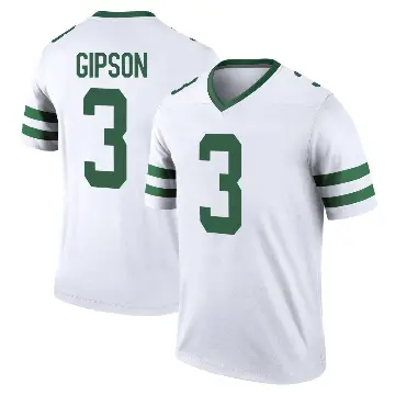 ＃3 Men's Xavier Gipson White Legend New York Jets Legacy Jersey