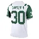 ＃30 Men's Michael Carter II White Legend New York Jets Classic Alternate Jersey
