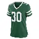 ＃30 Women's Michael Carter II Green Game New York Jets Legacy Jersey