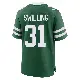 ＃31 Men's Tre Swilling Green Game New York Jets Legacy Jersey
