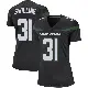 ＃31 Women's Tre Swilling Black Game New York Jets Stealth Jersey