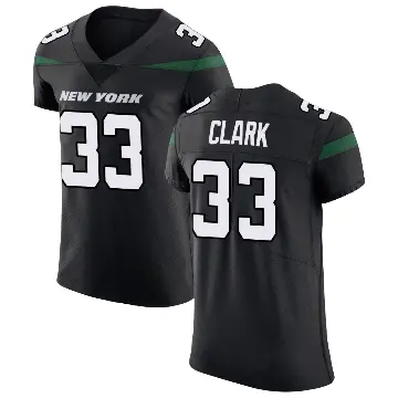 ＃33 Men's Jordan Clark Black Elite New York Jets Stealth Vapor Untouchable Jersey