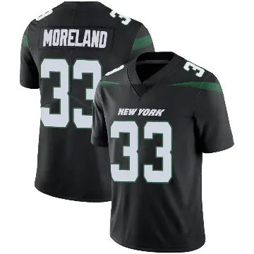 ＃33 Youth Jimmy Moreland Black Limited New York Jets Stealth Vapor Jersey