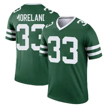 ＃33 Youth Jimmy Moreland Green Legend New York Jets Legacy Jersey