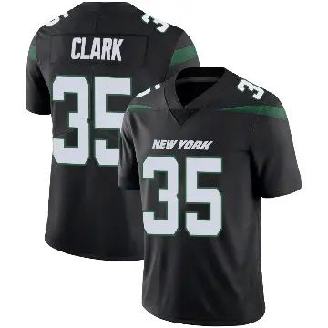 ＃35 Men's Dean Clark Black Limited New York Jets Stealth Vapor Jersey