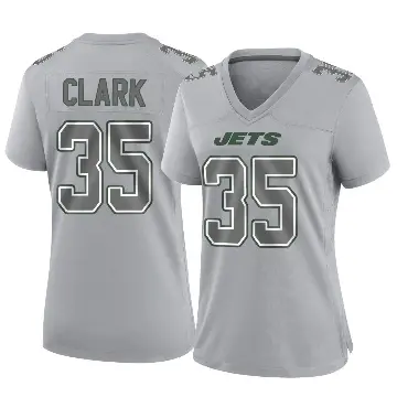 ＃35 Women's Dean Clark Gray Game New York Jets Atmosphere Fashion Jersey