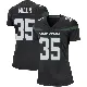 ＃35 Women's Jalen Mills Black Game New York Jets Stealth Jersey