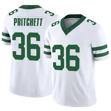 ＃36 Men's Jamaal Pritchett White Limited New York Jets Legacy Vapor F.U.S.E. Jersey