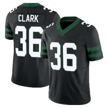 ＃36 Youth Chuck Clark Black Limited New York Jets Legacy Alternate Vapor F.U.S.E. Jersey