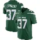 ＃37 Men's Qwan'tez Stiggers Green Limited New York Jets Gotham Vapor Jersey