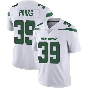 ＃39 Youth Will Parks White Limited New York Jets Spotlight Vapor Jersey