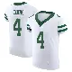 ＃4 Men's Brady Cook White Elite New York Jets Alternate Vapor F.U.S.E. Jersey