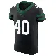 ＃40 Men's Donovan Edwards Black Elite New York Jets Legacy Alternate Vapor F.U.S.E. Jersey