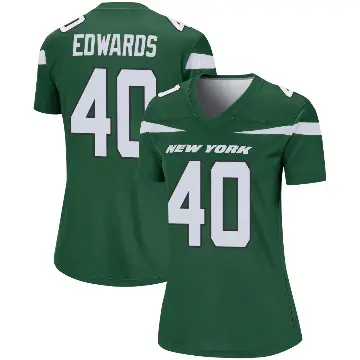 ＃40 Women's Donovan Edwards Green Legend New York Jets Gotham Player Jersey