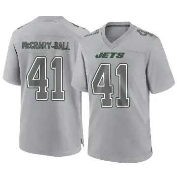 ＃41 Men's Marcelino McCrary-Ball Gray Game New York Jets Atmosphere Fashion Jersey