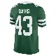 ＃43 Youth Caden Davis Green Limited New York Jets Legacy Vapor F.U.S.E. Jersey