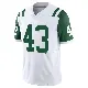 ＃43 Youth Caden Davis White Limited New York Jets Classic Alternate Vapor F.U.S.E. Jersey