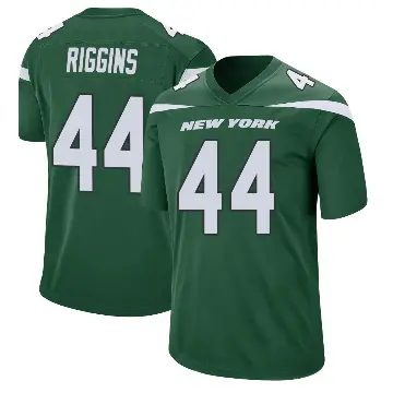 ＃44 Men's John Riggins Green Game New York Jets Gotham Jersey