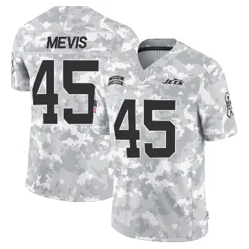 ＃45 Men's Harrison Mevis Arctic Camo Limited New York Jets 2024 Salute to Service Jersey