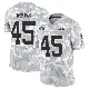 ＃45 Men's Harrison Mevis Arctic Camo Limited New York Jets 2024 Salute to Service Jersey