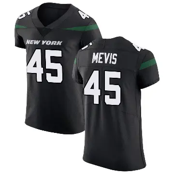 ＃45 Men's Harrison Mevis Black Elite New York Jets Stealth Vapor Untouchable Jersey