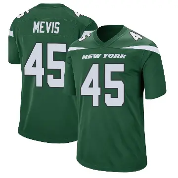 ＃45 Men's Harrison Mevis Green Game New York Jets Gotham Jersey