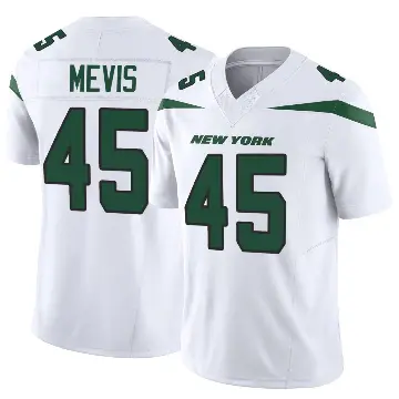 ＃45 Men's Harrison Mevis White Limited New York Jets Vapor F.U.S.E. Jersey