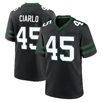 ＃45 Men's Jimmy Ciarlo Black Game New York Jets Legacy Alternate Jersey